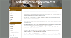 Desktop Screenshot of acabemosconelespecismo.com